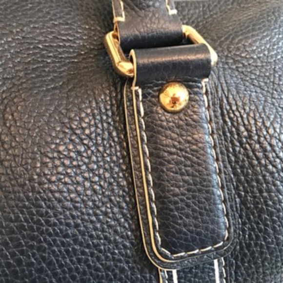 Louis Vuitton Tobago Navy Leather Carryall Weekend - Picture 5 of 8